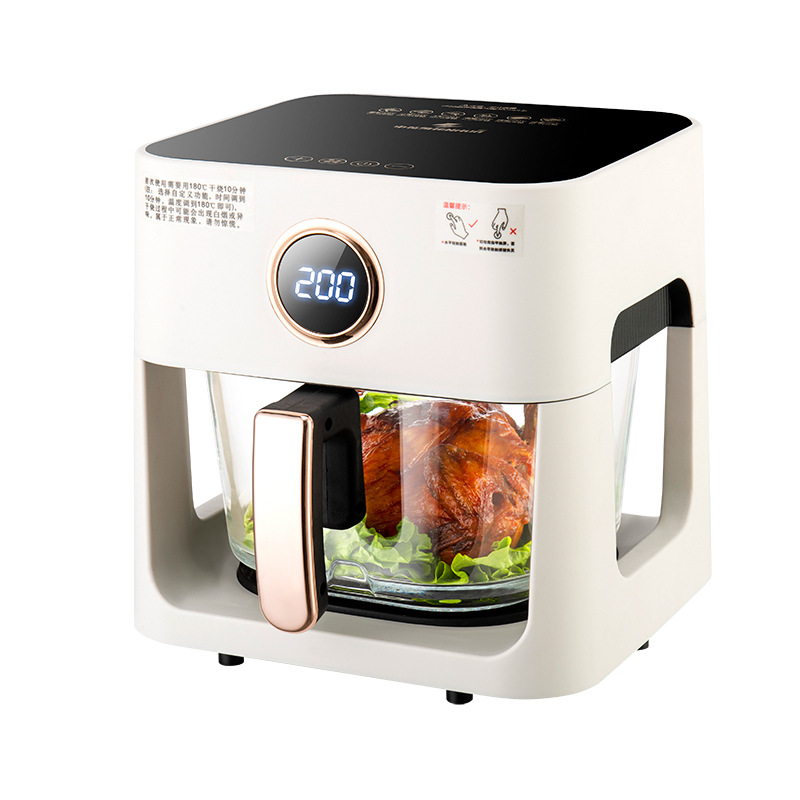 Smart Home Oven - หม้อทอดไร้น้ำมันอัจฉริยะพร้อมหน้าจอสัมผัสแบบมองเห็นได้ หม้อทอดไฟฟ้าอเนกประสงค์สำหรับทำเฟรนช์ฟรายส์