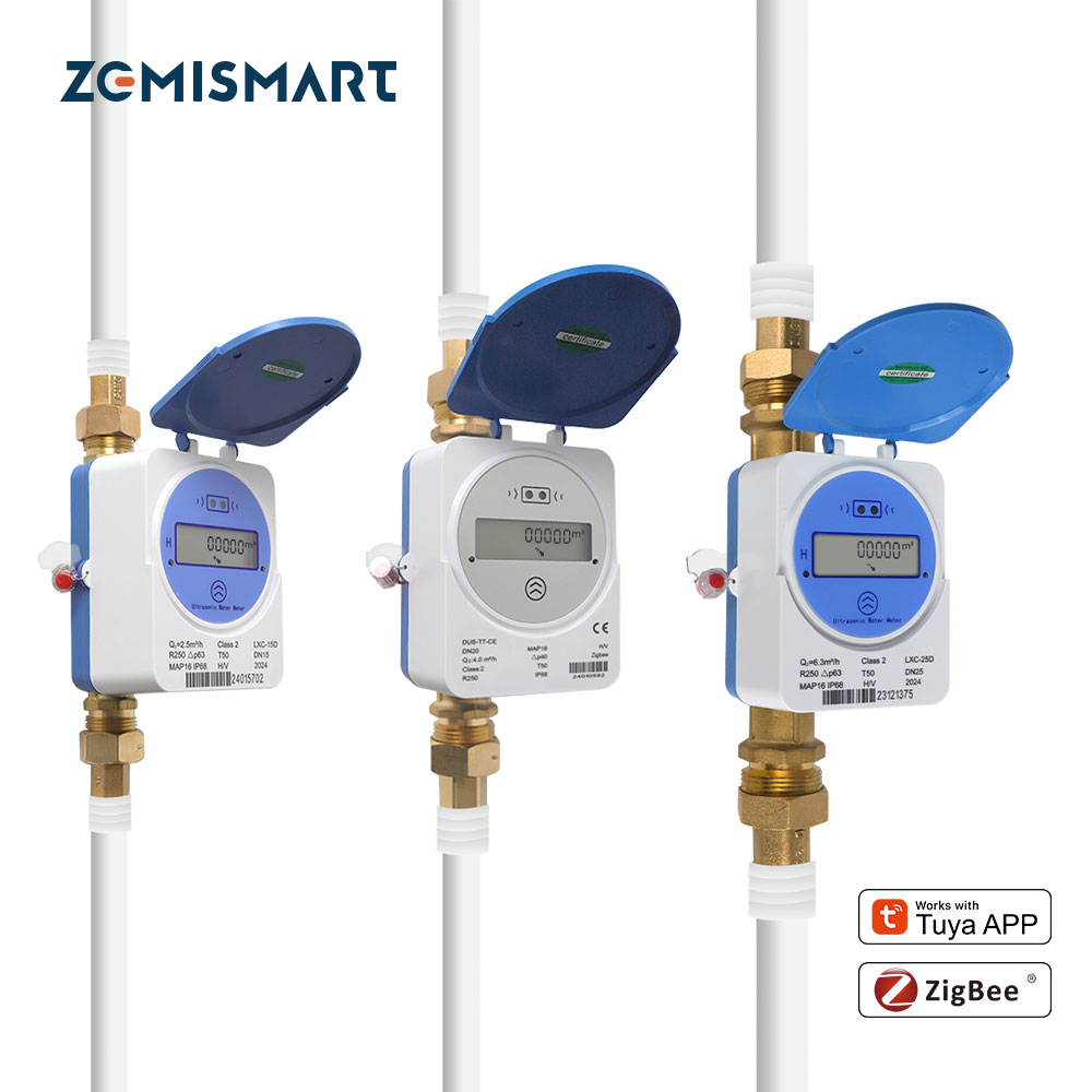 Smart Home Sistem - มิเตอร์น้ำอัจฉริยะ Zemismart Zigbee แบบอัลตราโซนิก ใช้งานร่วมกับ Tuya