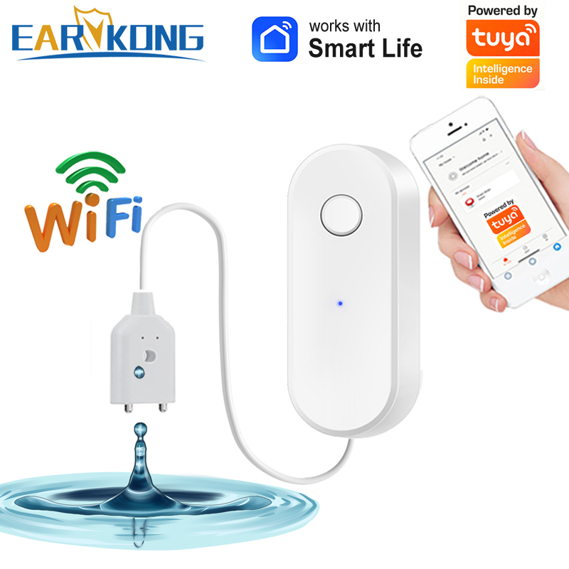 Smart Home Green - Tuya WiFi สมาร์ทเซ็นเซอร์น้ํารั่ว Liquid Leakage ALARM