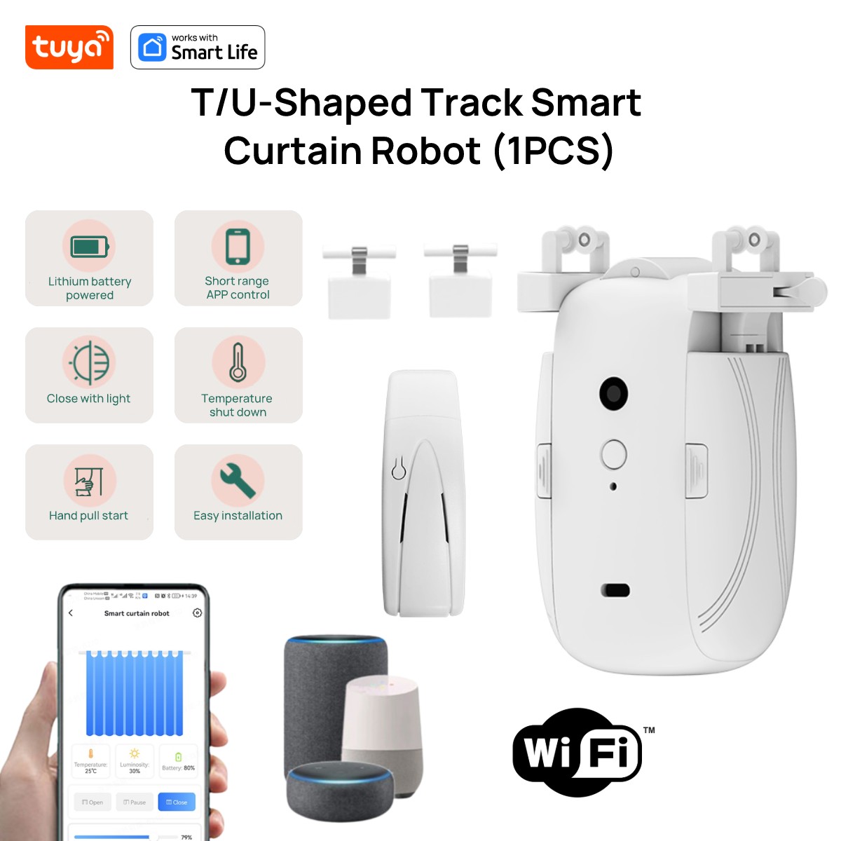 Tuya Smart WiFi Curtain Robot  - Smart Home Hub Matter บทวิจารณ์และราคา