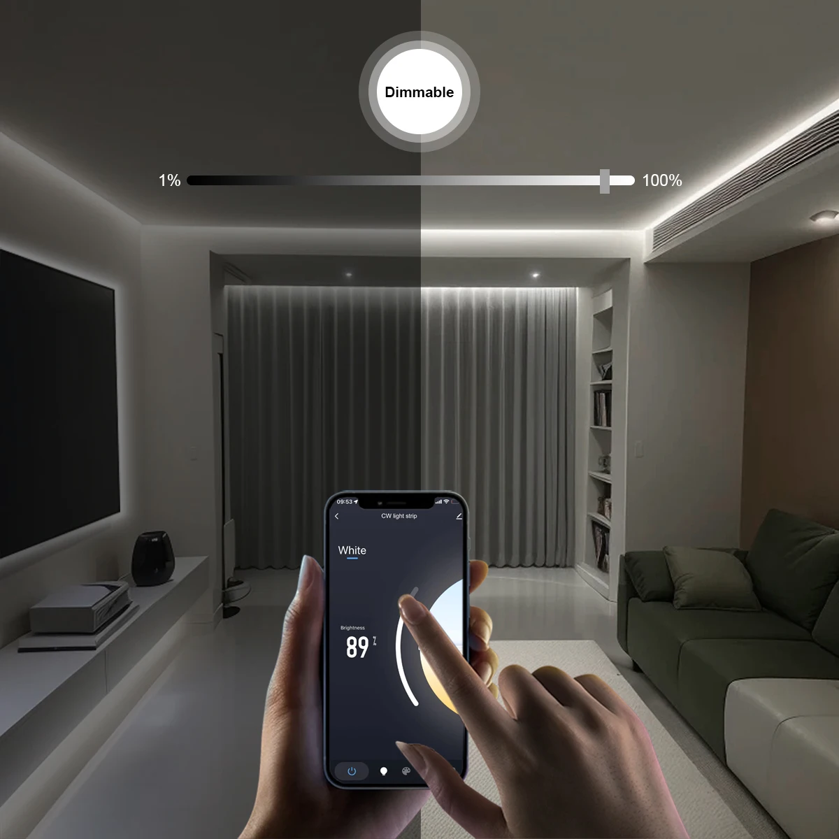 Zigbee 3.0 CCT 2700K-6500K หรี - Smart Home Dashboard บทวิจารณ์และราคา