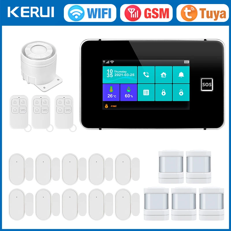 KERUI G60B WIFI GSM 4.3 นิ้วหน - Smart Home Dashboard บทวิจารณ์และราคา
