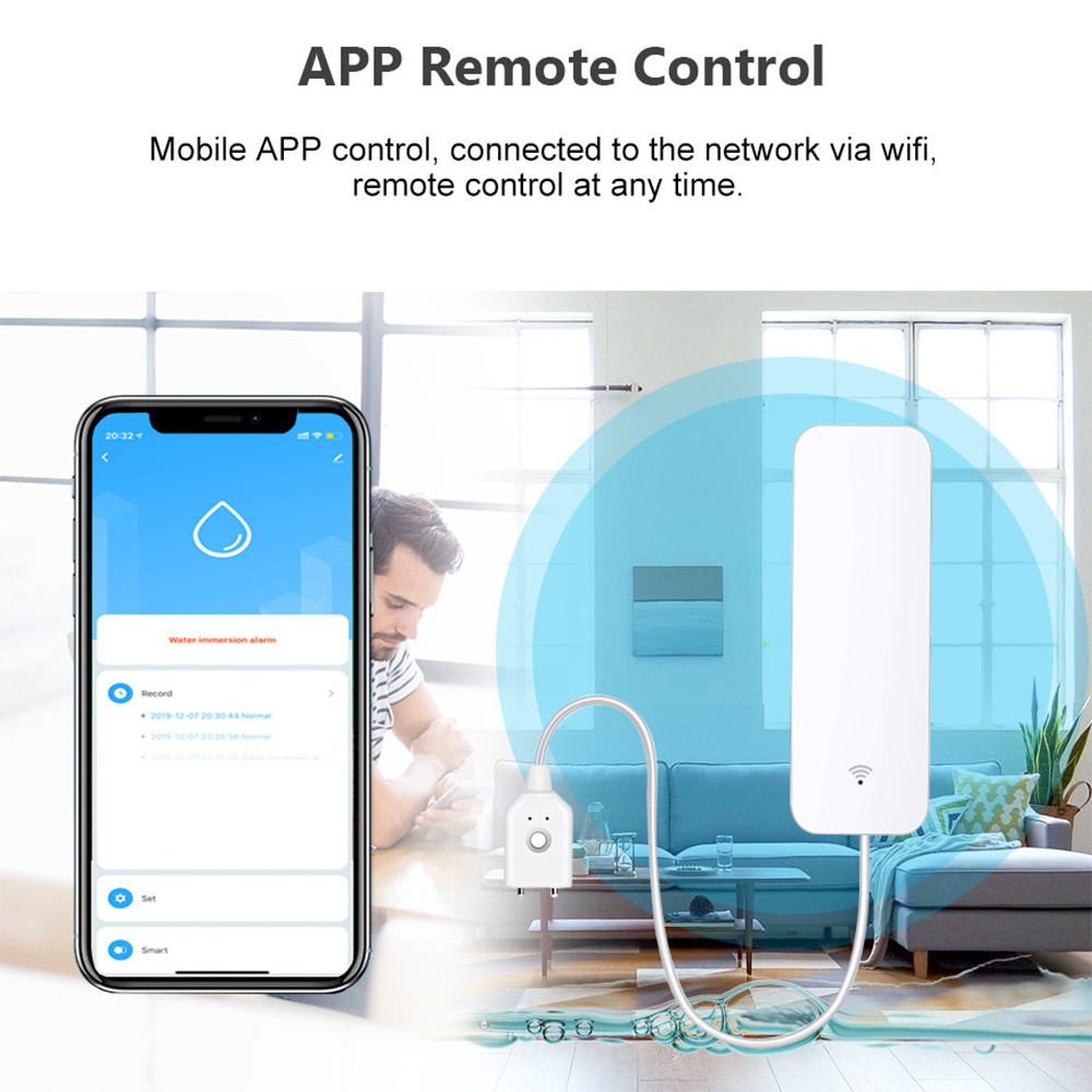 Tuya WiFi เซ็นเซอร์น้ํารั่ว, เ - Smart Home Green บทวิจารณ์และราคา