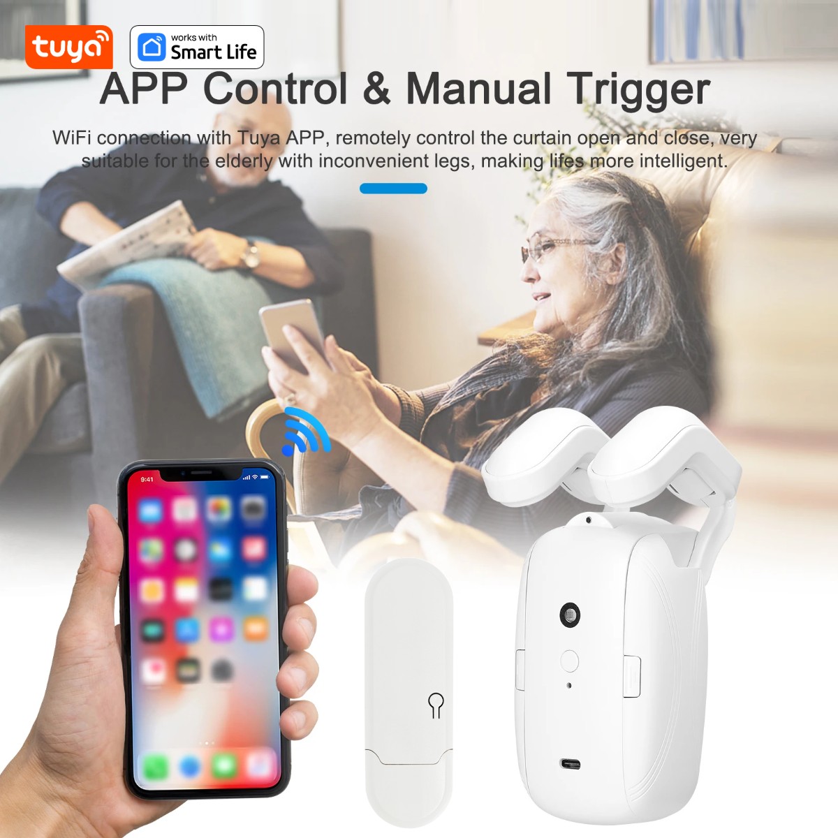 1/2 ชิ้น หุ่นยนต์ม่านอัจฉริยะ  - Smart Home Hub Matter บทวิจารณ์และราคา