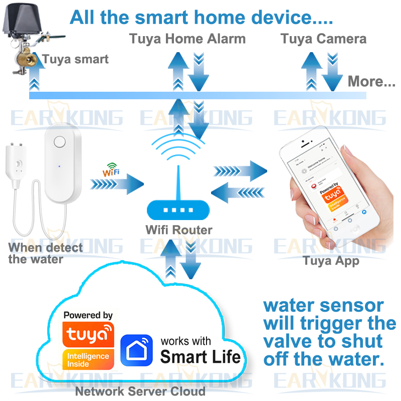 Tuya WiFi สมาร์ทเซ็นเซอร์น้ําร - Smart Home Green บทวิจารณ์และราคา